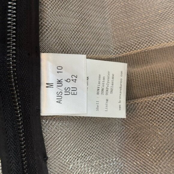 🆕 BRONX & BANCO 🧿 NWOT Jasmine Maraya Black Lace Up Mini Dress, Sz M US 6 - Picture 14 of 16